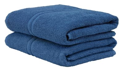 ColourMatch - Pair of Bath - Towels - Ink Blue